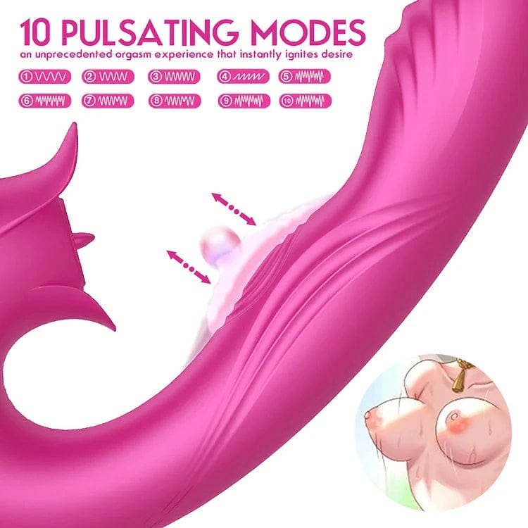 Hapmen - Devil Flower Sex Toys Sucking Dildo Vibrator For Women