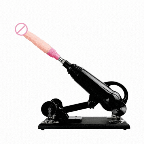 Hapmen - Automatic Sex Machine With Dildo Strong Motor Masturbator Black Love Machines