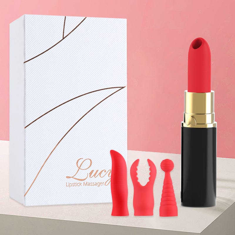 Hapmen - Lipstick Jump Egg Sucking Vibrating Stick Female
