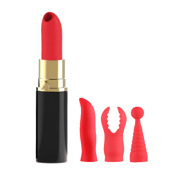 Hapmen - Lipstick Jump Egg Sucking Vibrating Stick Female