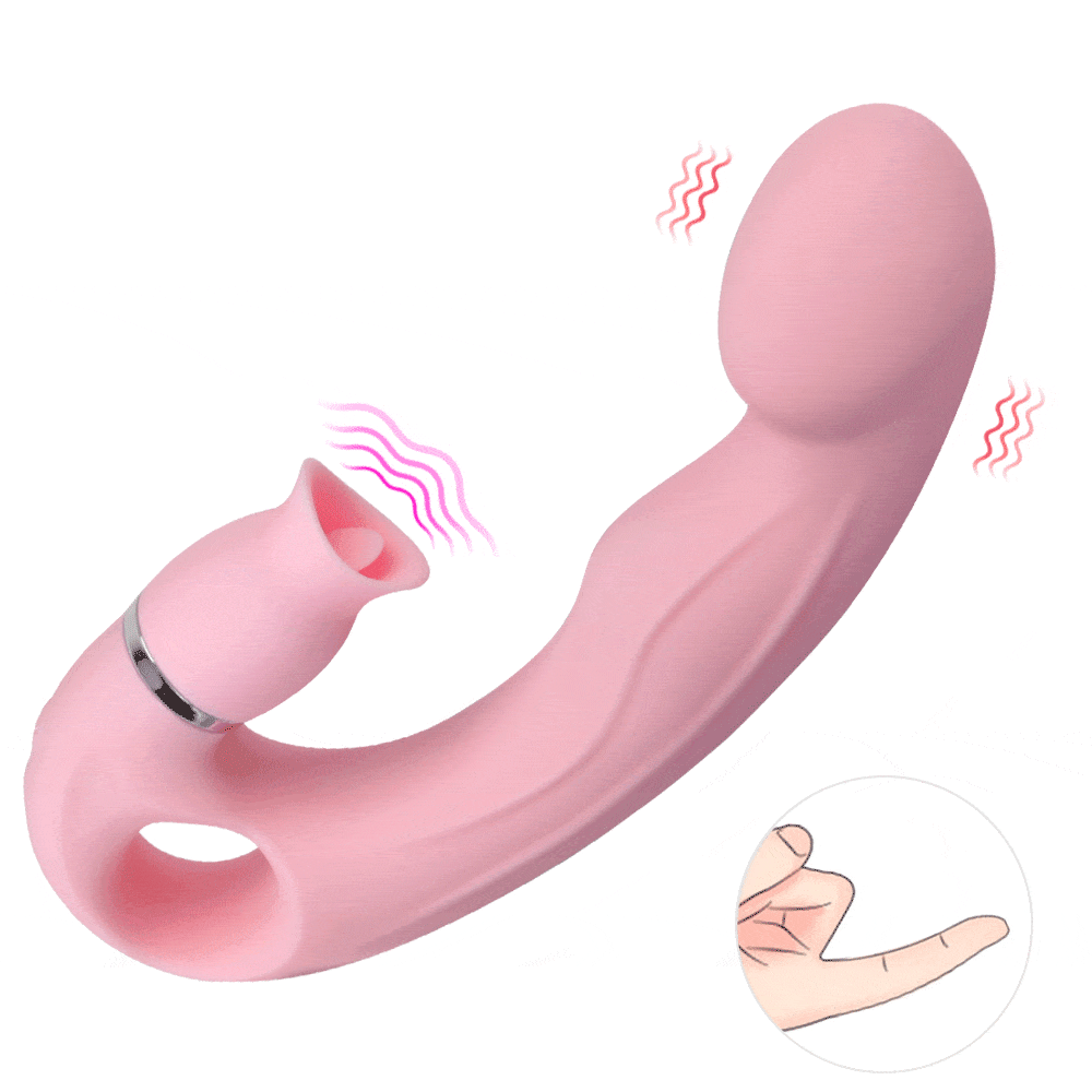 Hapmen - Tongue Licking G Spot Stimulating Dildo Vibrator