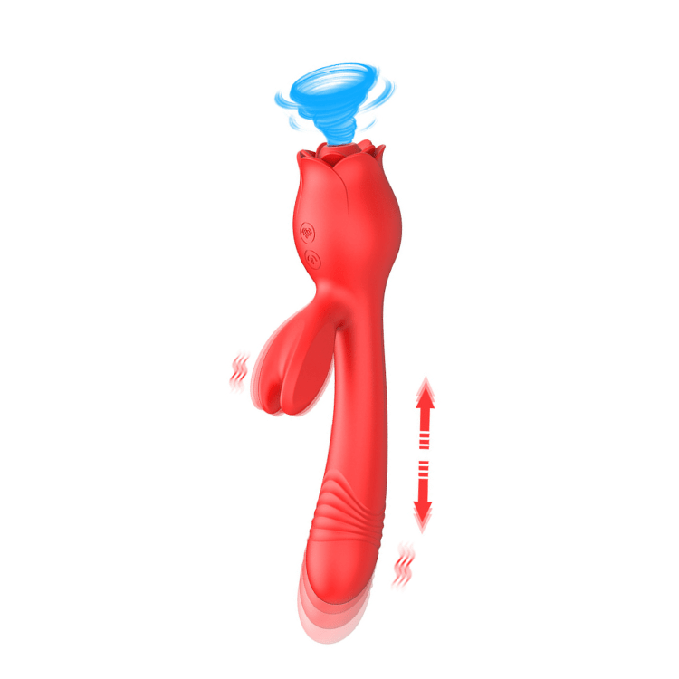 Hapmen - Rose Vibrator G Spot Clitoral Stimulator