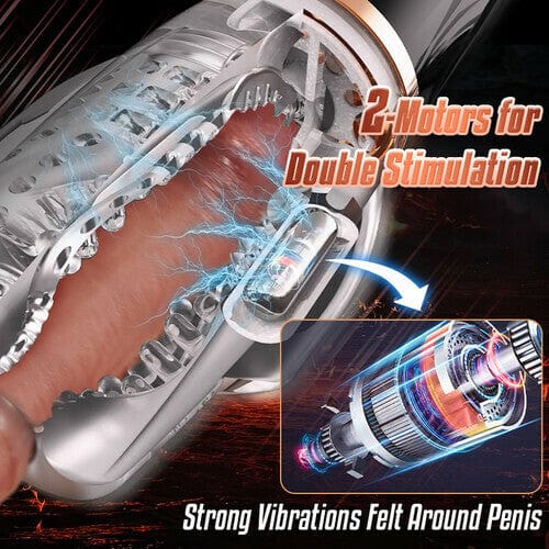 Gawk Gawk 5000 Sucking &amp; Vibrating Transparent Male Masturbation Cup
