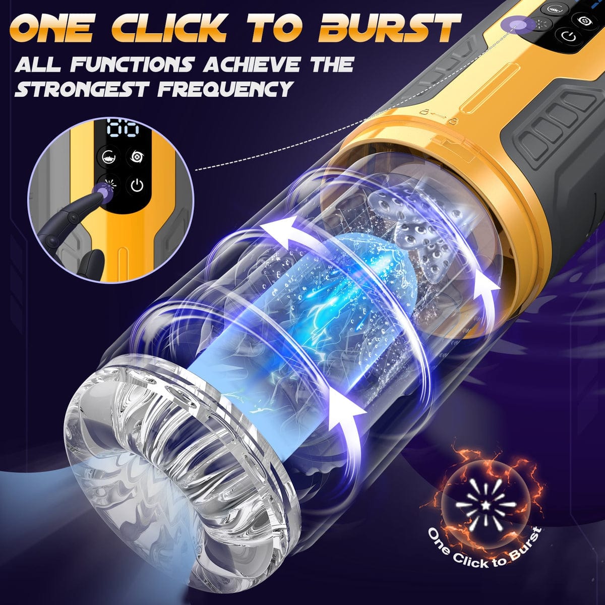[Gift for Him] Save $7.99 - 3 - in - 1 Male Msturbator &amp; Pleasure Pump