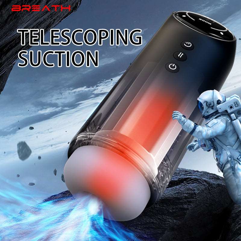 Hapmen - 4 Frequency Retractable Sucking Heated Male Masturbator