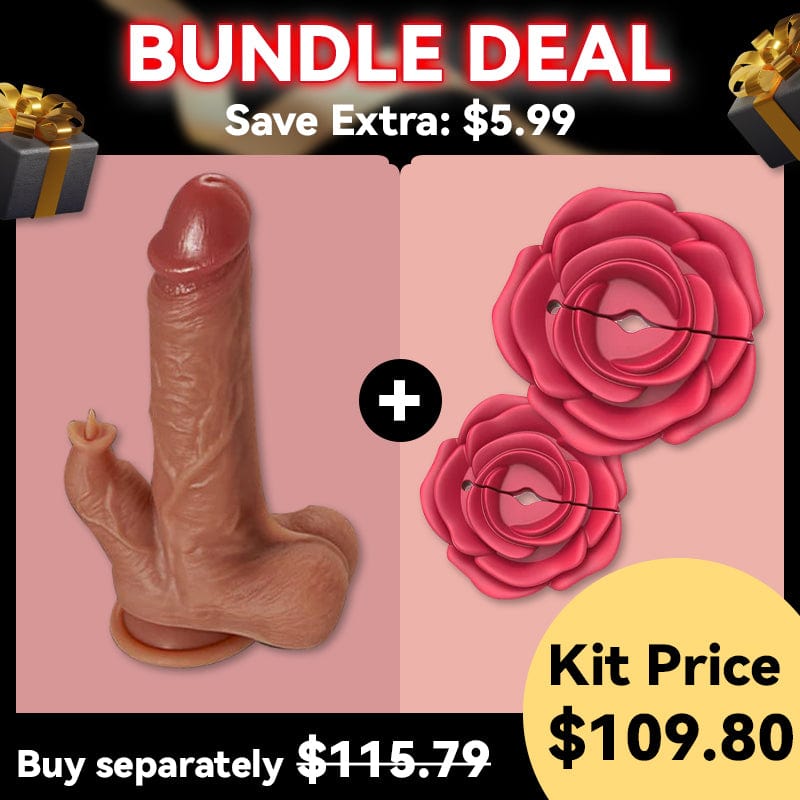 8.7‘’ Hapmen - 9 Vibrating Tongue Licking Heating Realistic Dildo