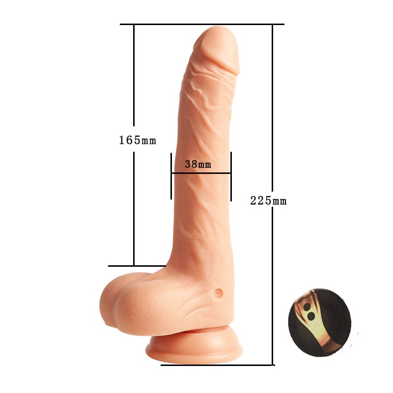 6.49‘’ Hapmen - Telescopic Swing 8 Frequency Vibration Wireless Remote Control Waterproof Dildo