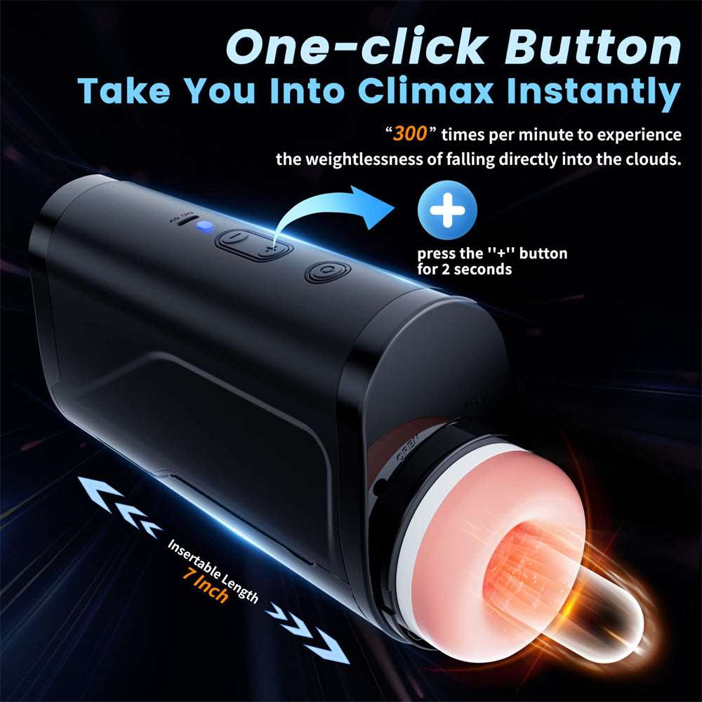 Hapmen - Big Cup Automatic Telescopic Penis Stimulation Pocket Pussy Stroker Masturbation Cup