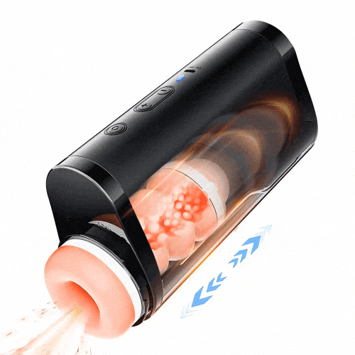 Hapmen - Big Cup Automatic Telescopic Penis Stimulation Pocket Pussy Stroker Masturbation Cup