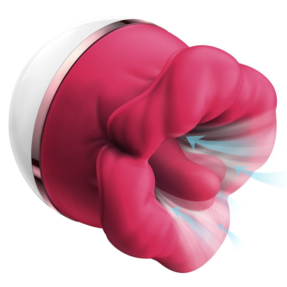 Hapmen - Big-Mouth Tongue Sucking Female Masturbator Massager Rechargeable Vibrator