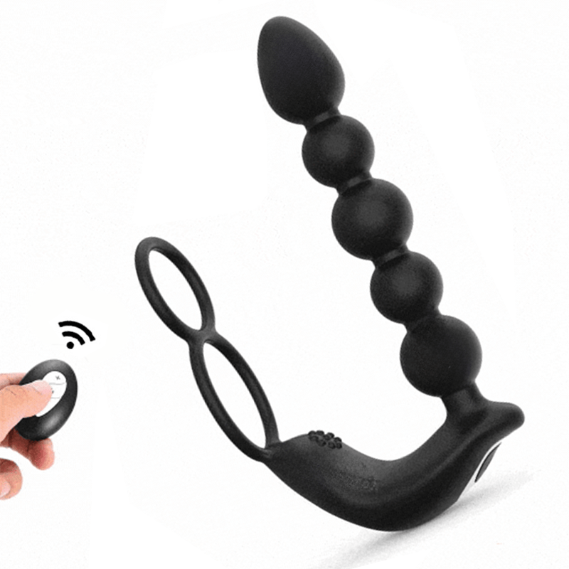 Hapmen - Butt Plug Anal Penis Ring Rechargeable Prostate Massager