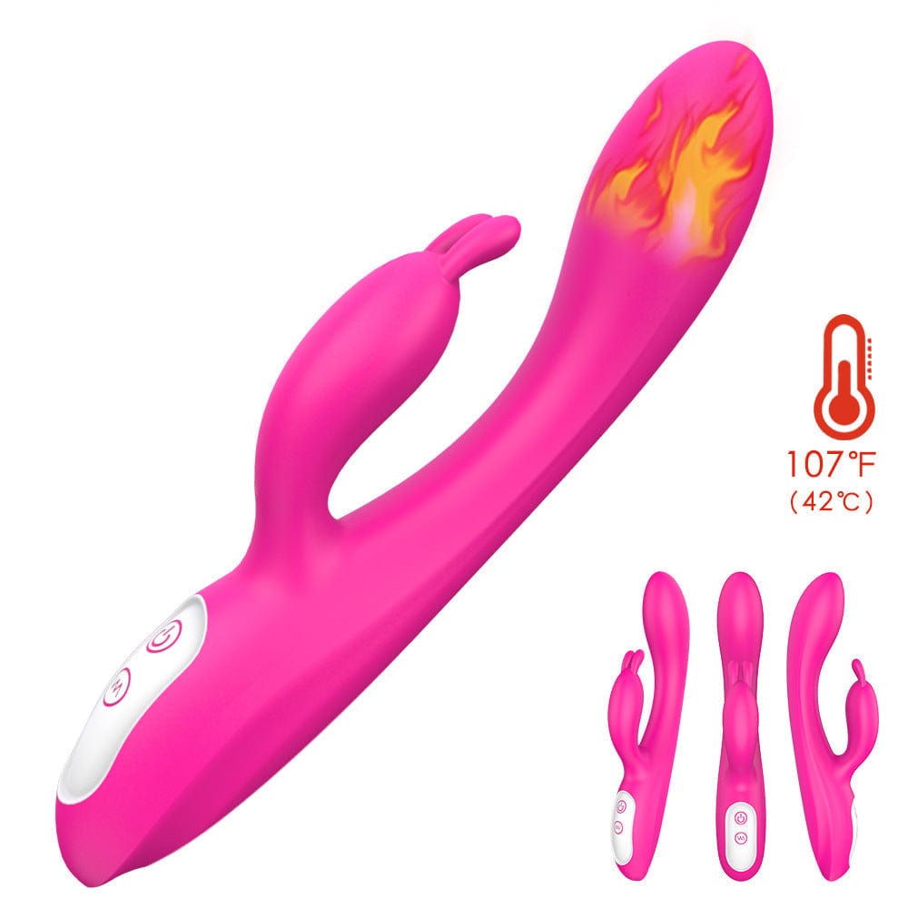 Hapmen - Female Masturbation Device Rabbit Heated Vibrator Waterproof