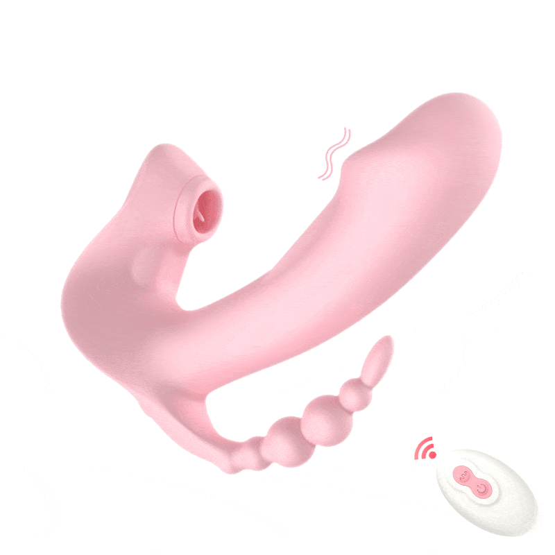 Hapmen - G-Spot Stimulation Anal Play Clitoral Suction Wearable Female Masturbator