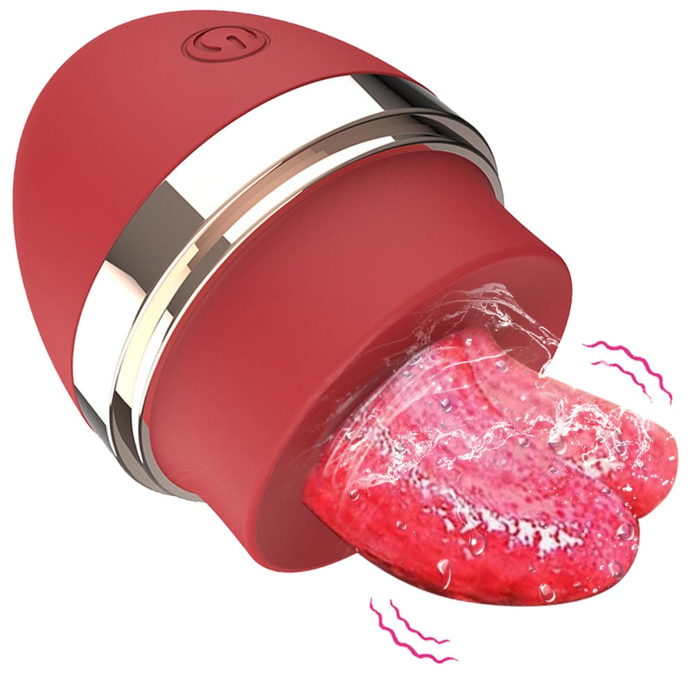 Hapmen - Licking Tongue 10 Modes Egg Vibration Medical Silicone
