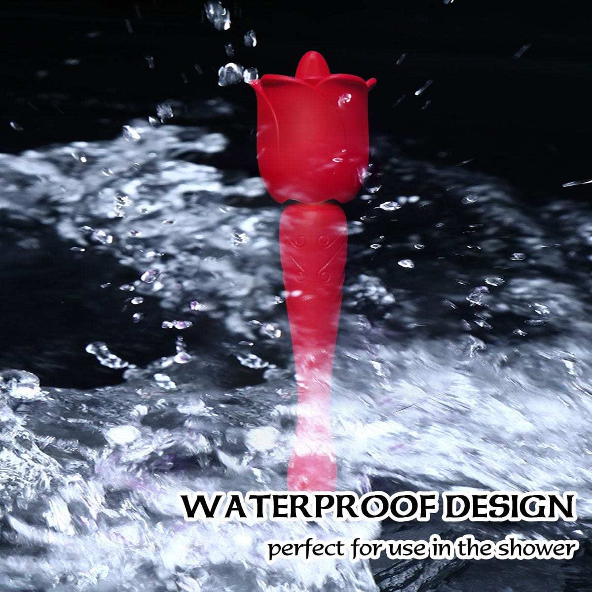Hapmen - Rose Honey Tongue Licking Vibration G Point Massage Stick Nipple Masturbation Device