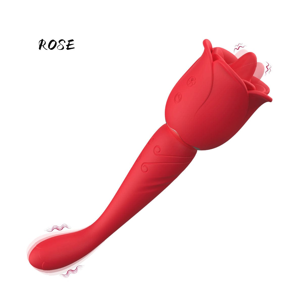 Hapmen - Rose Honey Tongue Licking Vibration G Point Massage Stick Nipple Masturbation Device