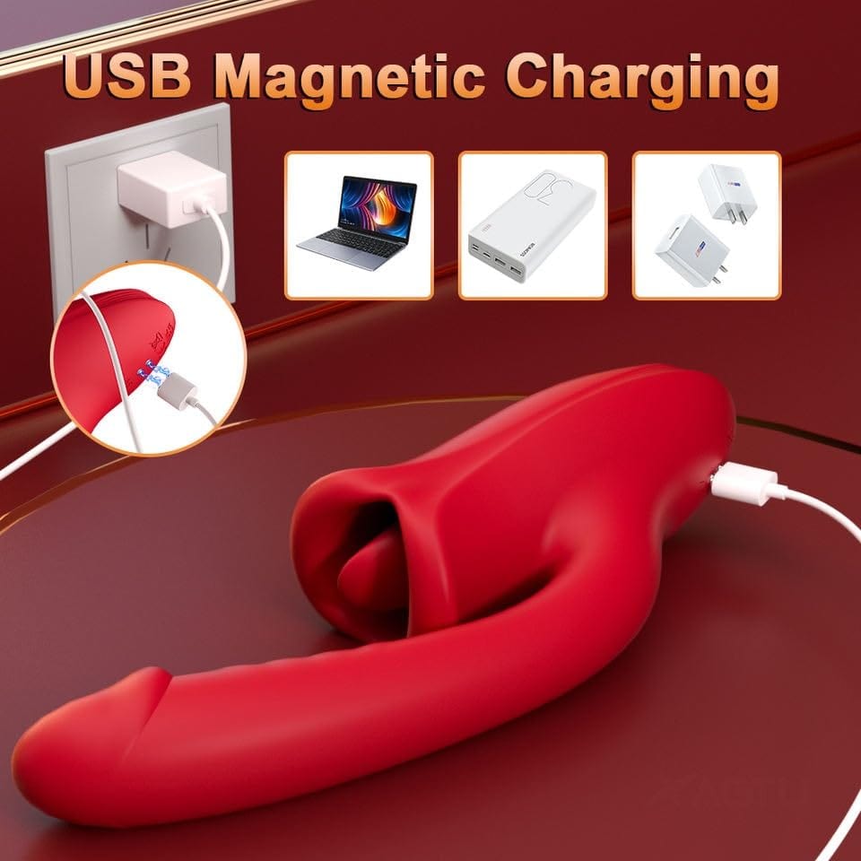 Hapmen - Rose Muncher Bite Vibrator G Spot Clitoris Stimulator