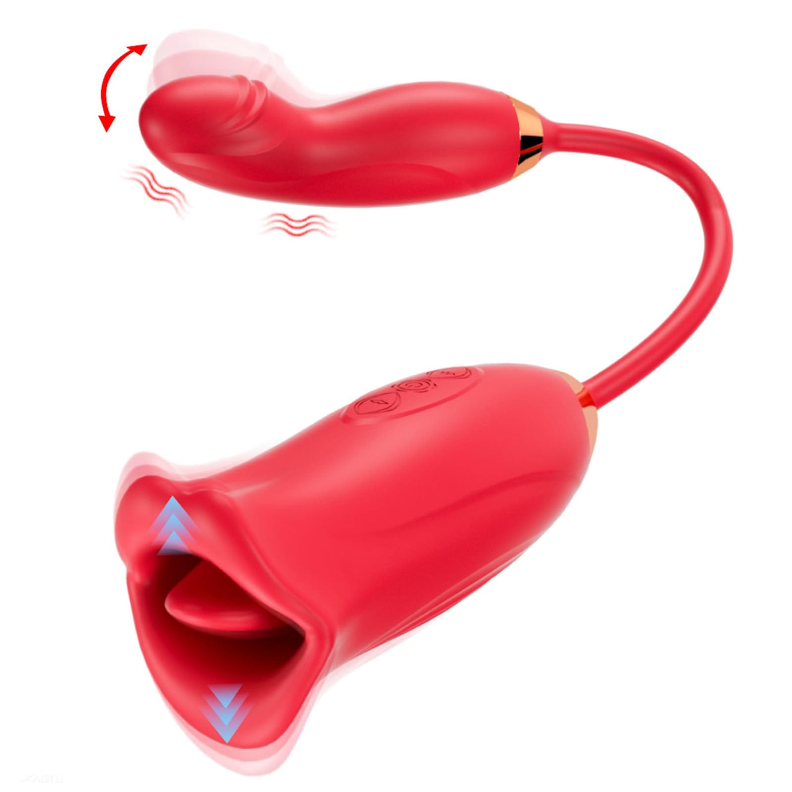 Hapmen -Rose Muncher Powerful Sucking Vibrator Dildo Women's Tongue Licking