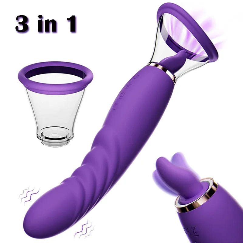 Hapmen - Sucking Licking Vibrating Tongue Oral Clitoral G spot Vibrator