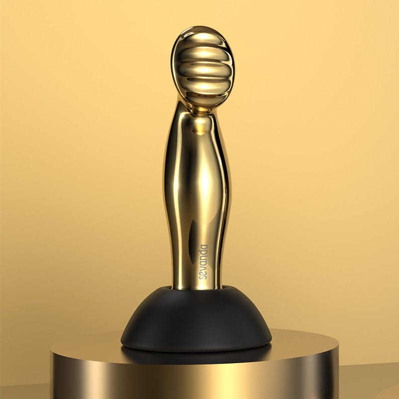Hapmen - Wireless Remote Control Light Luxury Gilded Prostate Massager Masturbation Stick Anal Plug